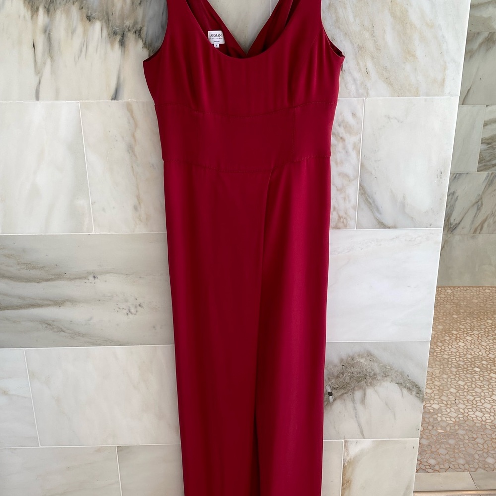 Armani Floor Length Red Dress